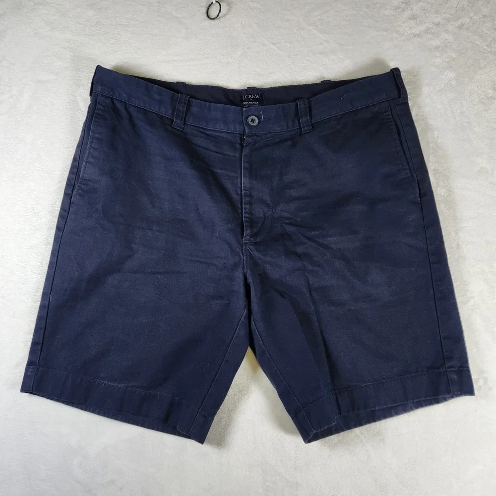 J.Crew Gramercy Chino Shorts Navy Blue Men's Size 36W‎